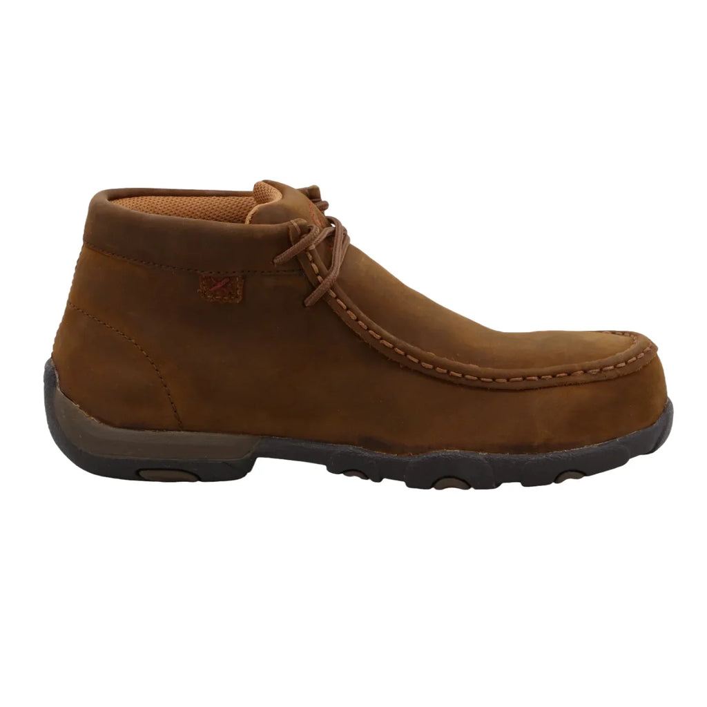 Saddle X Twisted Women's Distressed Shoe W Steel Work WDMST01 Moc 11 Leather Toe