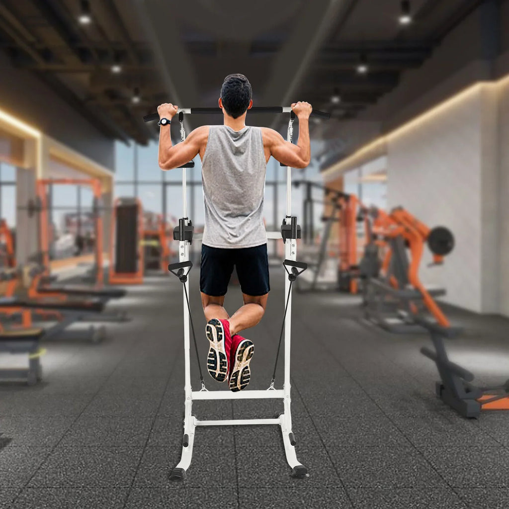 Tower Dip Up Gym Station Chin Black Pull Home Bar Push Power Gym Power Home Height Tower Adjustable