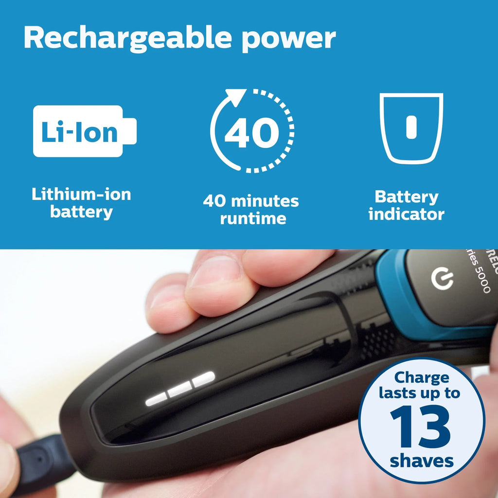 Philips Wet/Dry Electric Rechargeable Norelco 5300 Shaver S5203/81