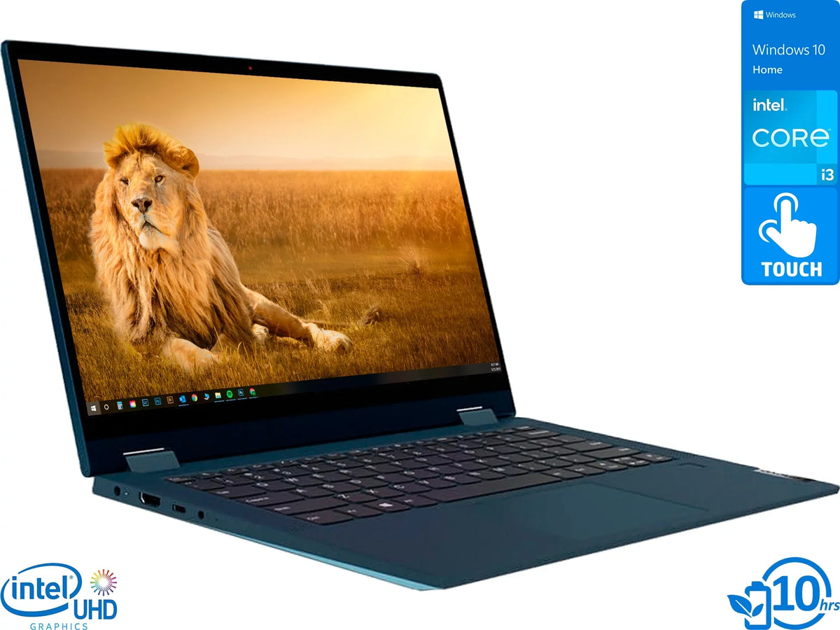 Windows Wi-Fi, IPS NVMe 14" Home RAM, Intel 5 S SSD, Touch Flex 4.1GHz, Core 2-in-1, Reader, (82HS00BVUS) 8GB Upto 256GB FHD HDMI, IdeaPad i3-1115G4 Display, 10 Card Bluetooth,