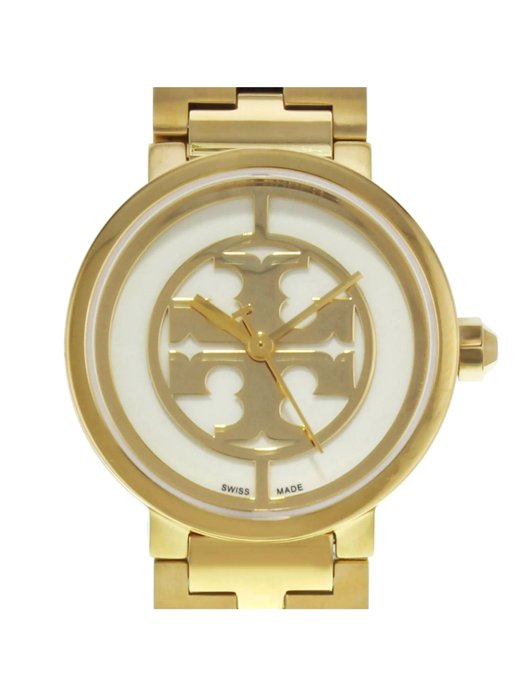 21mm Burch Gold Tone (Good) Tory Watch Reva Ladies Pre-Owned Steel Quartz TRB4030 Stainless
