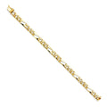 | Gold 6.4 14KY Bracelets Bracelet Women Stamp Nugget 14k Gold Link - Weight Chain 7" Men| Yellow Figaro Elegant Men’s for Gift | for and Jewelry