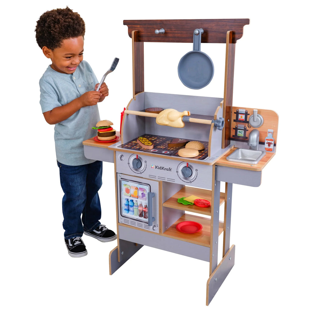 Food KidKraft Wooden with liquid-Reveal & & Grill Reveal Spin 21 Play Accessories Kitchen &
