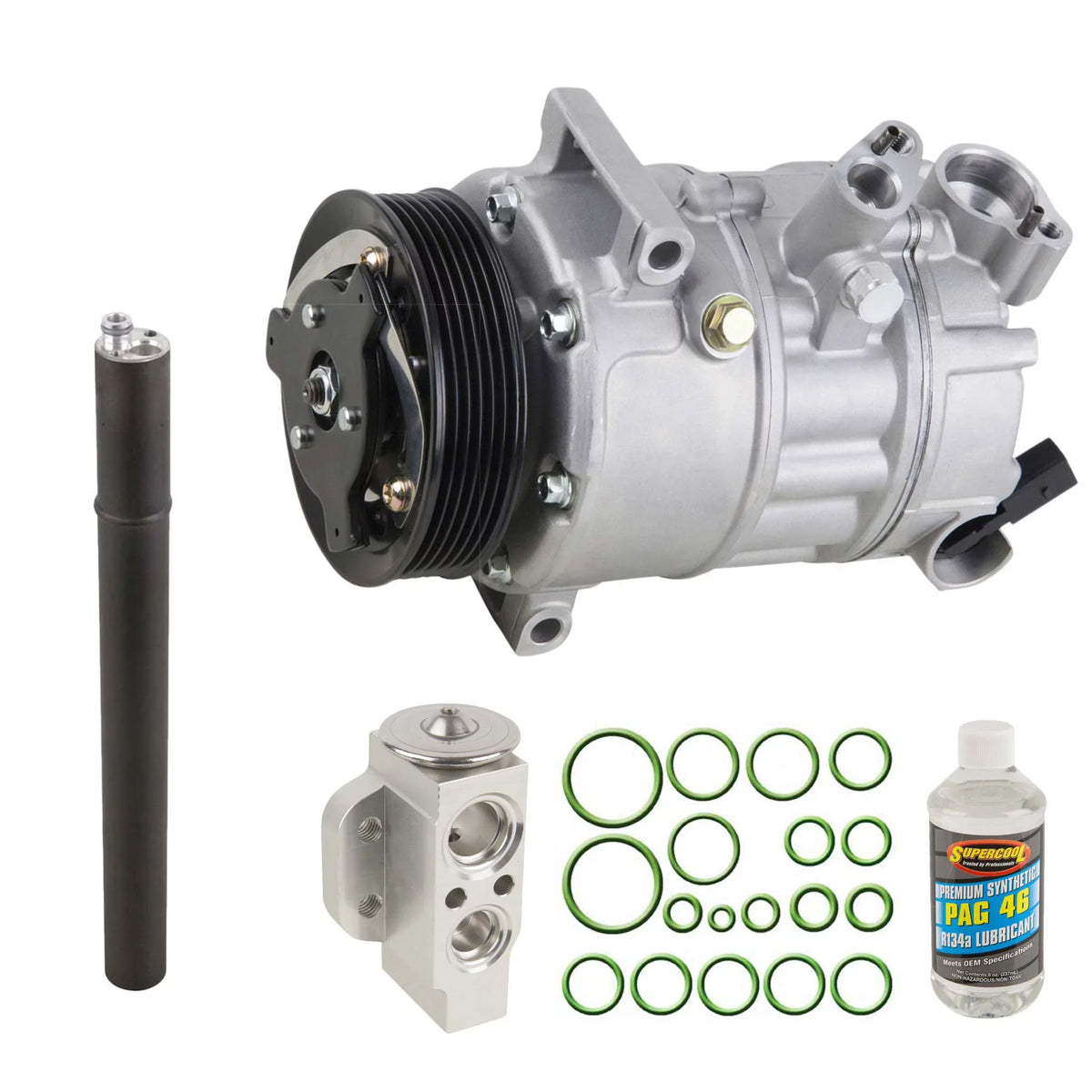 Fits Compressor R For 2012 Volkswagen Repair VOLKSWAGEN Buyautoparts TT VOLKSWAGEN GOLF, Quattro select: & GOLF Audi A/C & 2013 Jetta AC Kit -