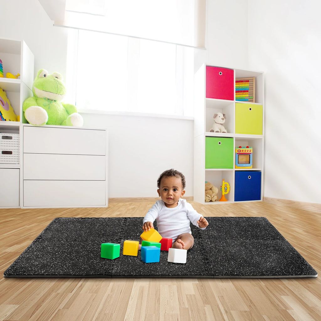 1/2" Mat High Density Sivan Flooring Rubber Foam for Home Gym Thick EVA Fitness Gym Gym Top 12 - Floor Interlocking