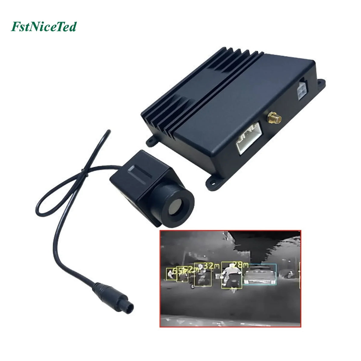 Box Driving Night Avoid Vision Thermal System Auto Vision Car Car Black Infrared Obstacles for Car Image Camera Cars IP67 Waterproof Camera Night