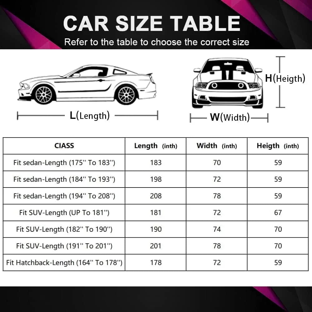 dimension Cover Pink Car Up , Jeep SUV Fit All inch, to climate Molebt Waterproof 181 SUV for