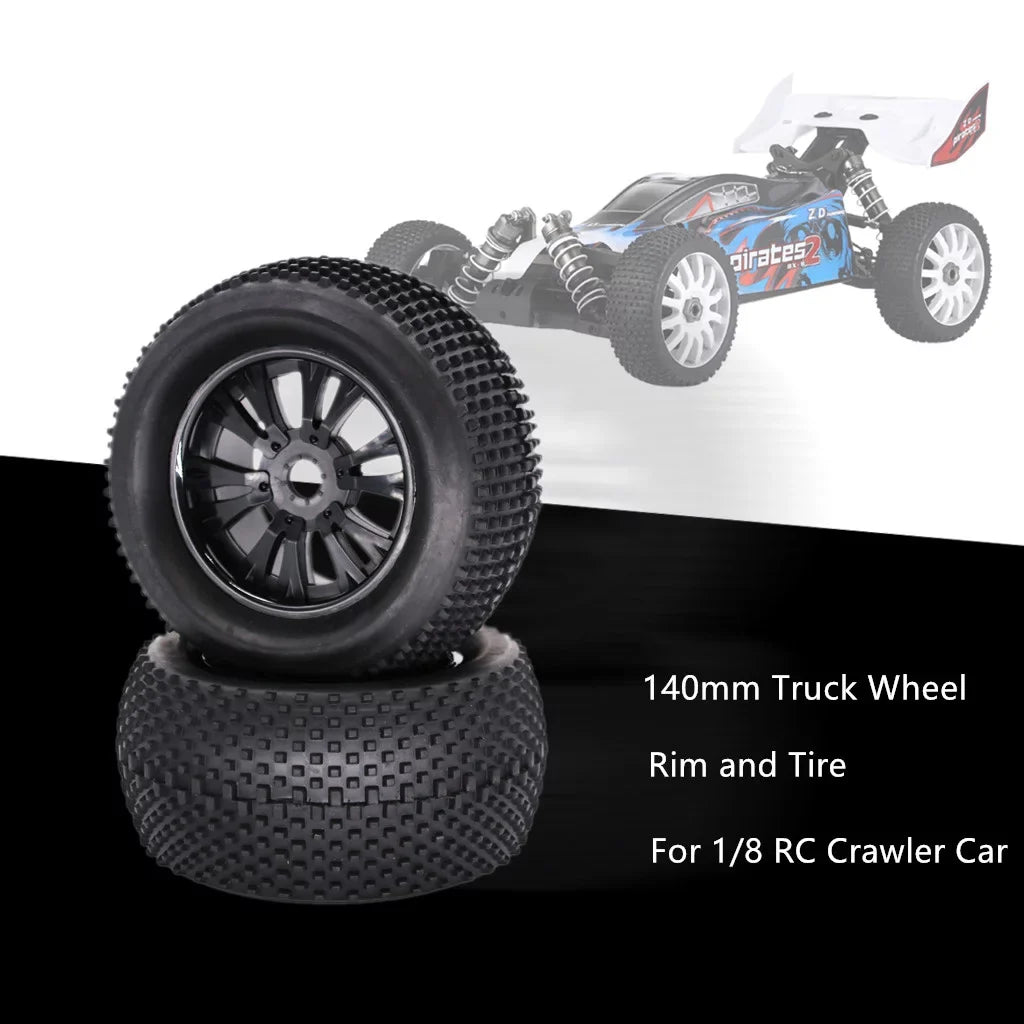 Truck Tire Tracks HSP and Rim For Traxxas Car 2pcs Electric RC for Men 1/8 Car 140mm Wheel Crawler HPI ZiSUGP