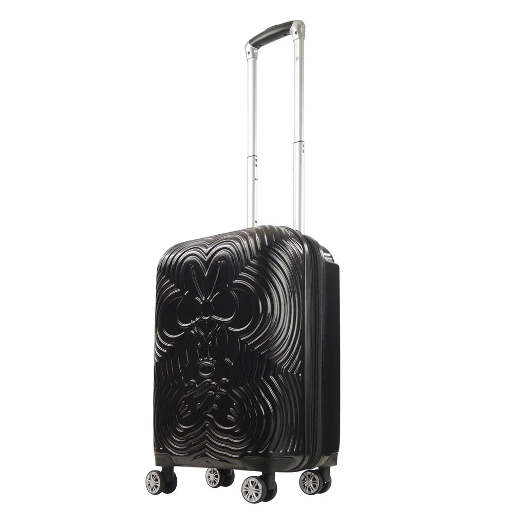 Wheels, Black Luggage, Minnie Suitcase 21 Carry Mouse On Molded Rolling Disney with Hardshell Inch