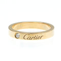 Diamond (Good) Band Gold Ring Pink Pre-Owned (18K) Fashion Cartier Pink Engraved Ring Gold