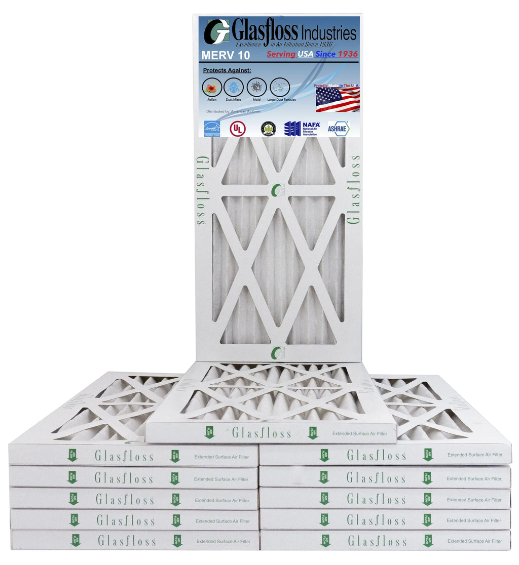 dimension: - (Actual 12x18x1 MERV Made -Qty:12 inch) - x Air - Filter in USA 17.5x7/8 10 11.5 Furnace Glasfloss