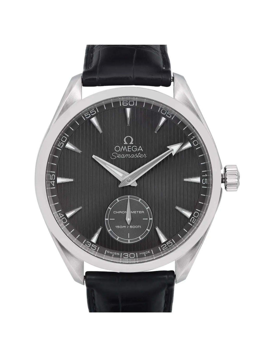 Manual XXL Steel Wind Railmaster Aqua Terra Omega Mens Watch 231.13.49.10.06.001