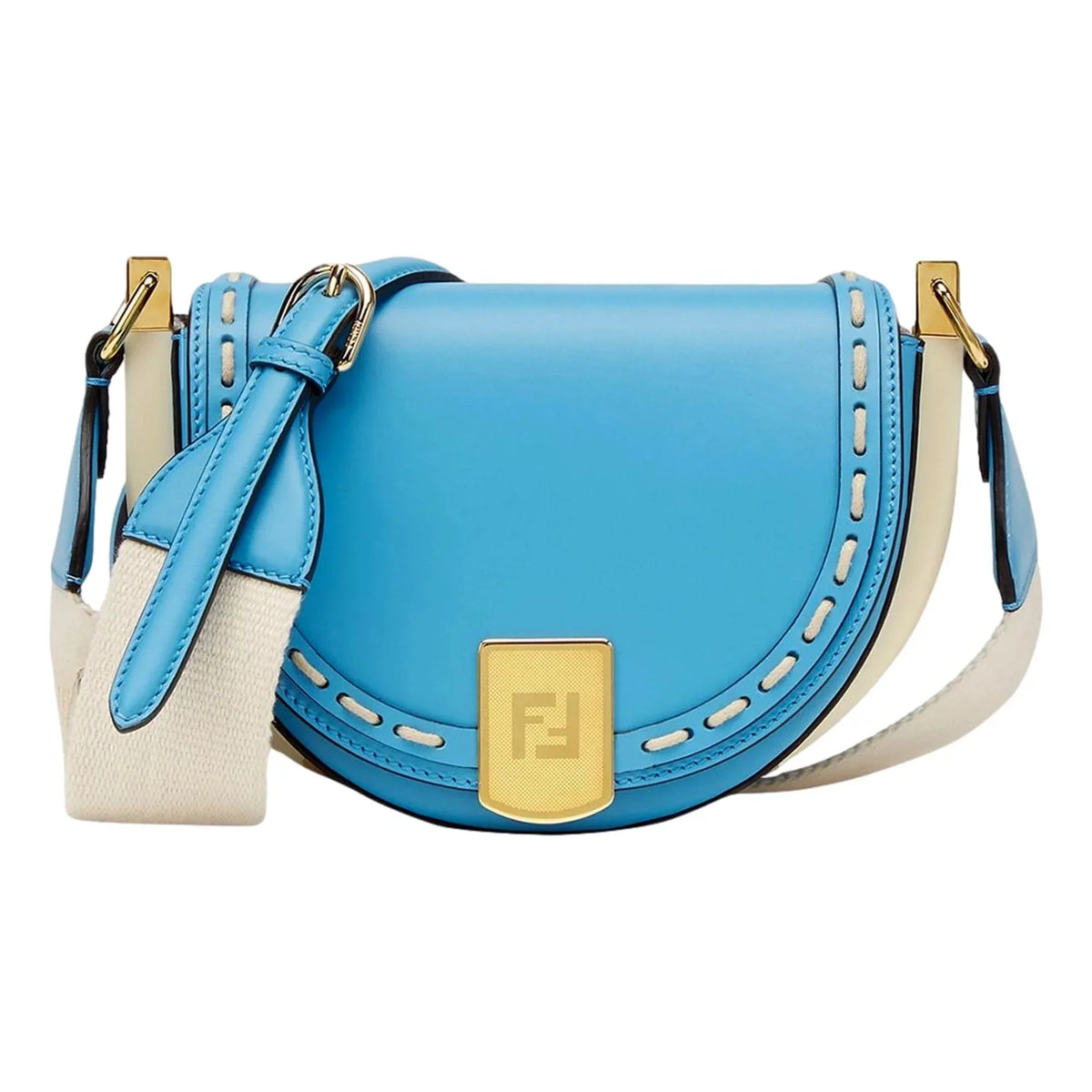 Moonlight Bag Blue Fendi Satchel Leather Cyber Crossbody
