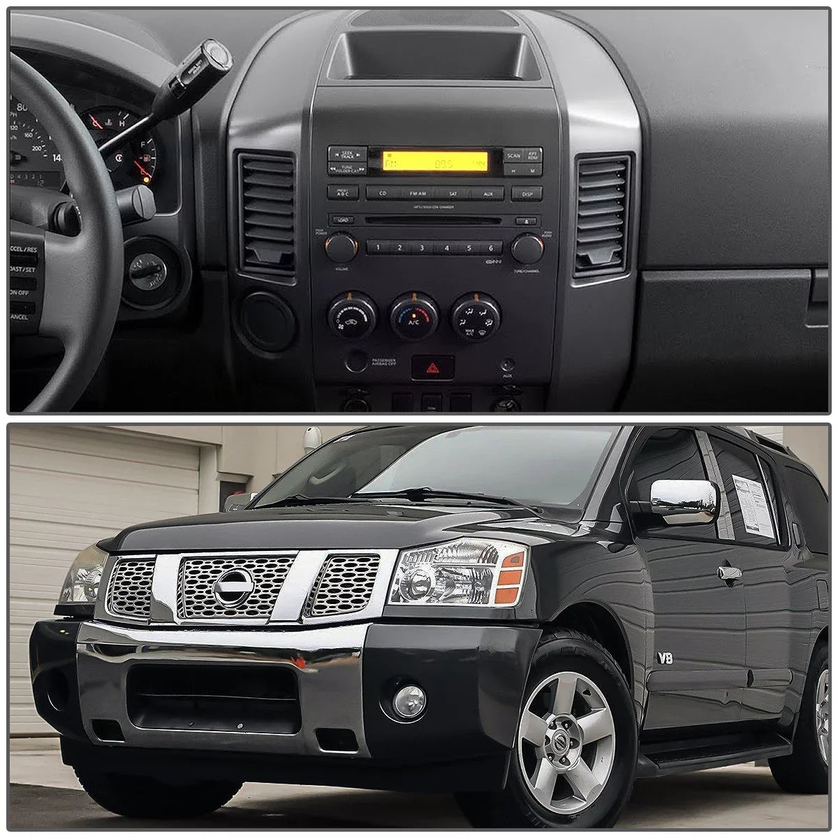 Center For Armada to Nissan Speaker 2004 design Console Dash 05 2006 with Lid DNA Panel Bezel Instrument SE XE Factory Motoring ZTL-Y-0162 Titan