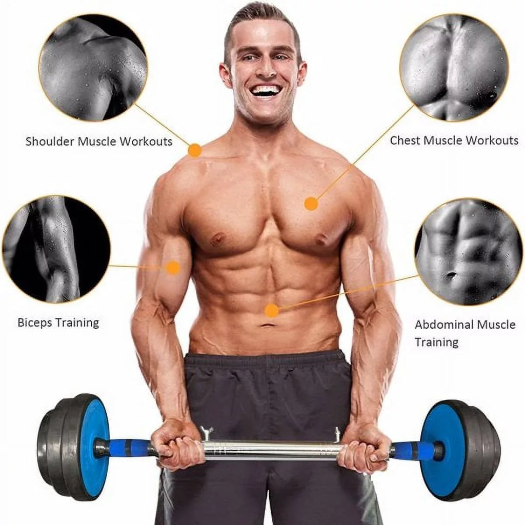 Set Women Dumbbells Men 2 Adjustable Barbell 1 of 44Lbs Fitness for Fithood Set 2, Weights Exercise & Dumbbells in