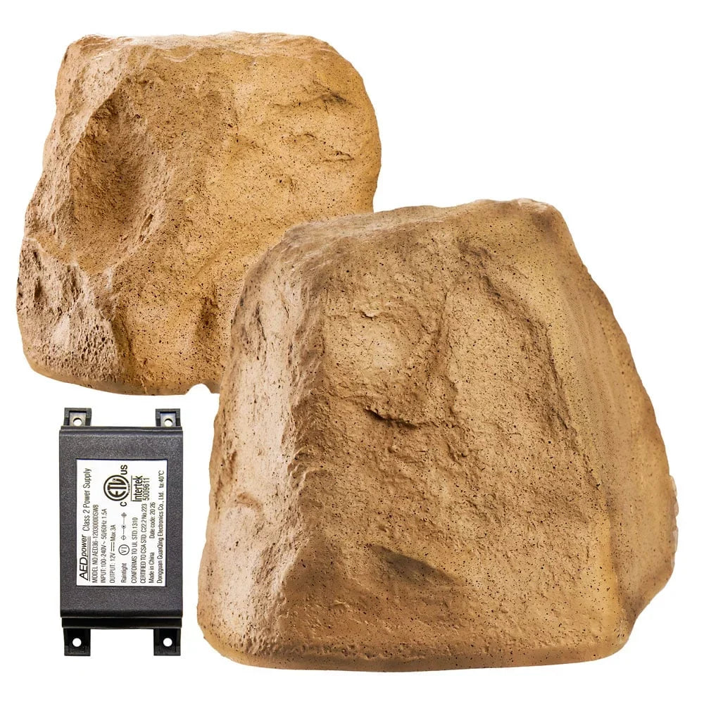 Resistant, Bluetooth – Brown 120W 5.25 climate Canyon inch exterior Rock OSD Speaker Audio Sandstone