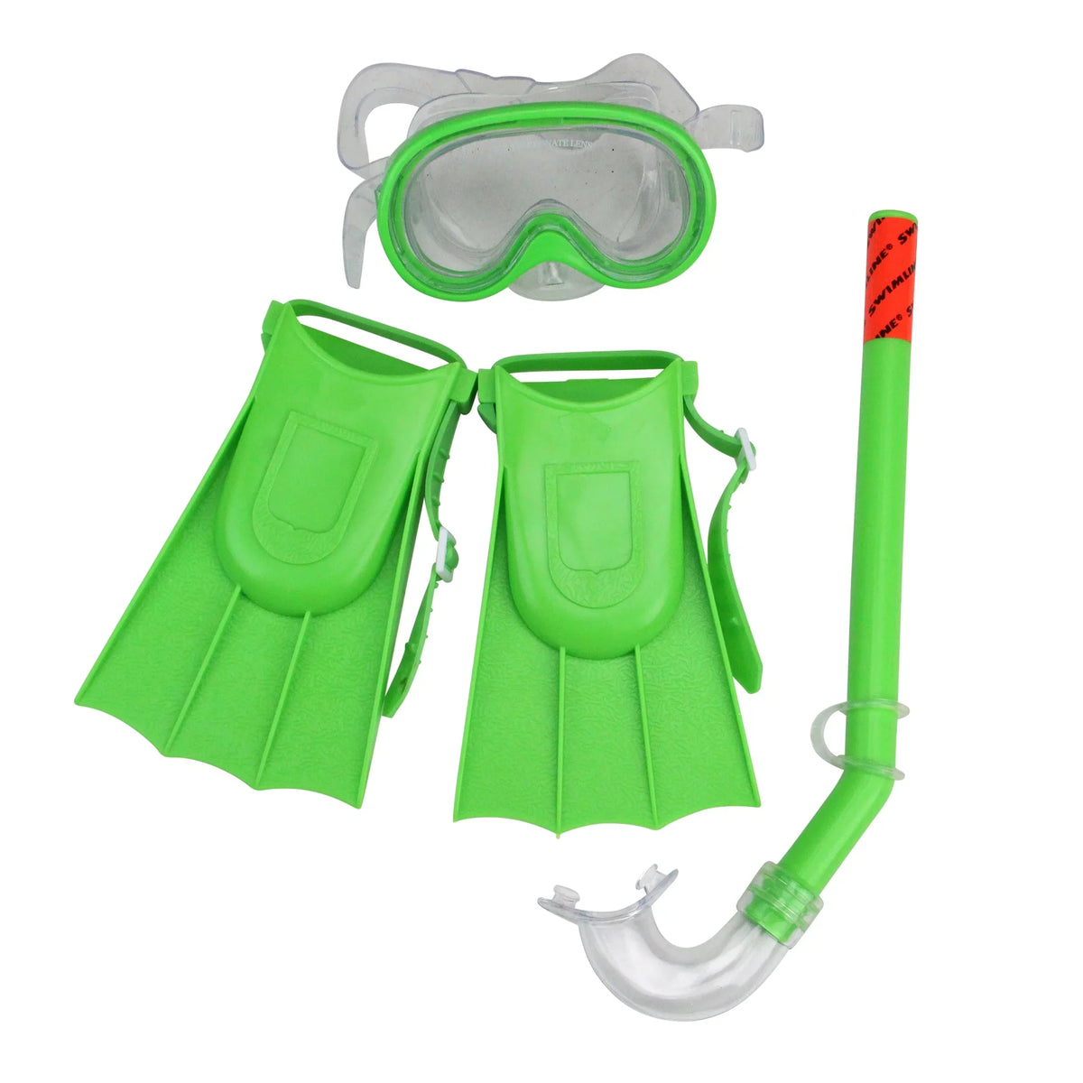 and - of Children Green For Fins 12.75" Set Snorkel 3 Mask Recreational