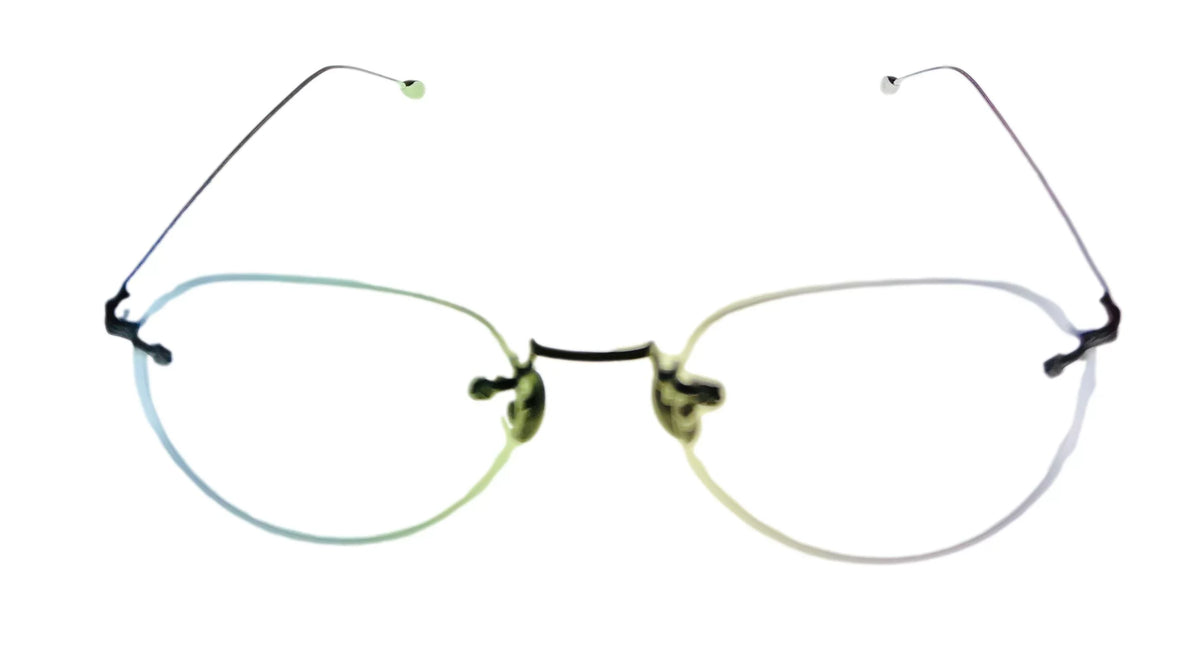 Metal Frame Varvatos Mens Round Rimless Eyewear John 53mm Silver V170.