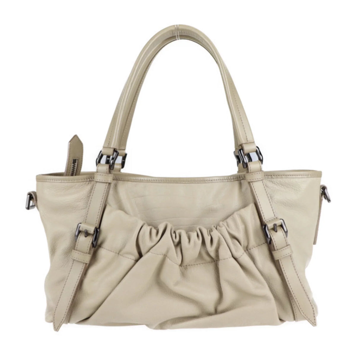 2WAY tote beige (Good) BURBERRY bag Pre-Owned Burberry leather shoulder