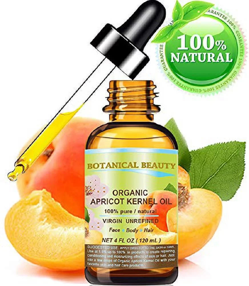 Fl. % Body, Organic Pure 100 Ecz. Carrier Hands, 120 Oil And For Lip Dry Nail Oil Kernel Skin, Hair, Natural Virgin Cold Ml Rosacea, Oz.- 4 Care. Face, Australian Unrefined Pressed Apricot Cracked