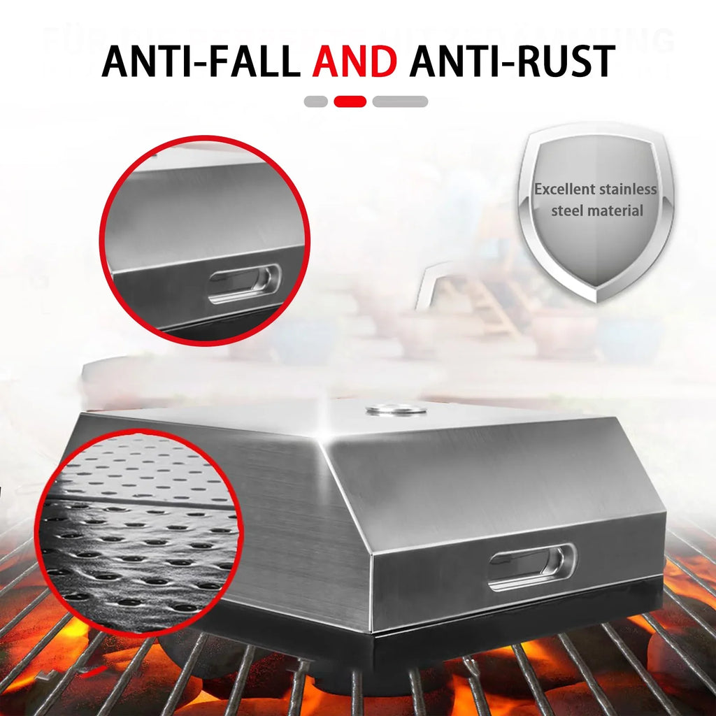 Charcoal Pizza BBQ Home-made Pizza Portable Fits Top Gas & On Oven Handles, Pizza Carry Grill, Any BBQ Oven, Easy Oven, Grill