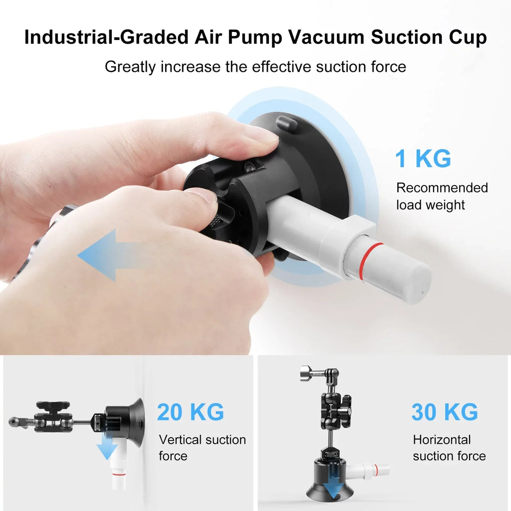 Replacement, Bracket Osmo Compatible for Suction Camera, Anself with 360° Mount Cup Car Dual Ballheads 11/10/9/8, 3/2