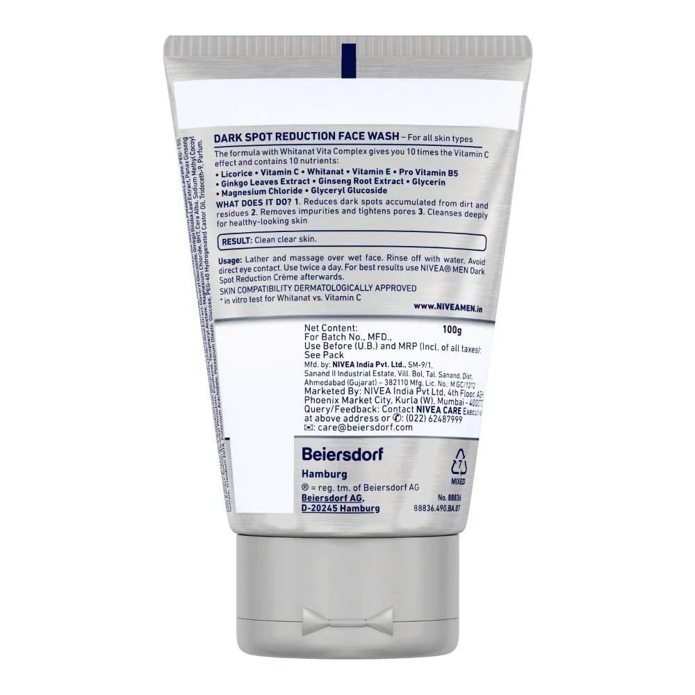 NIVEA Reduction g MEN Wash Dark of (Pack Spot Face 100 3)