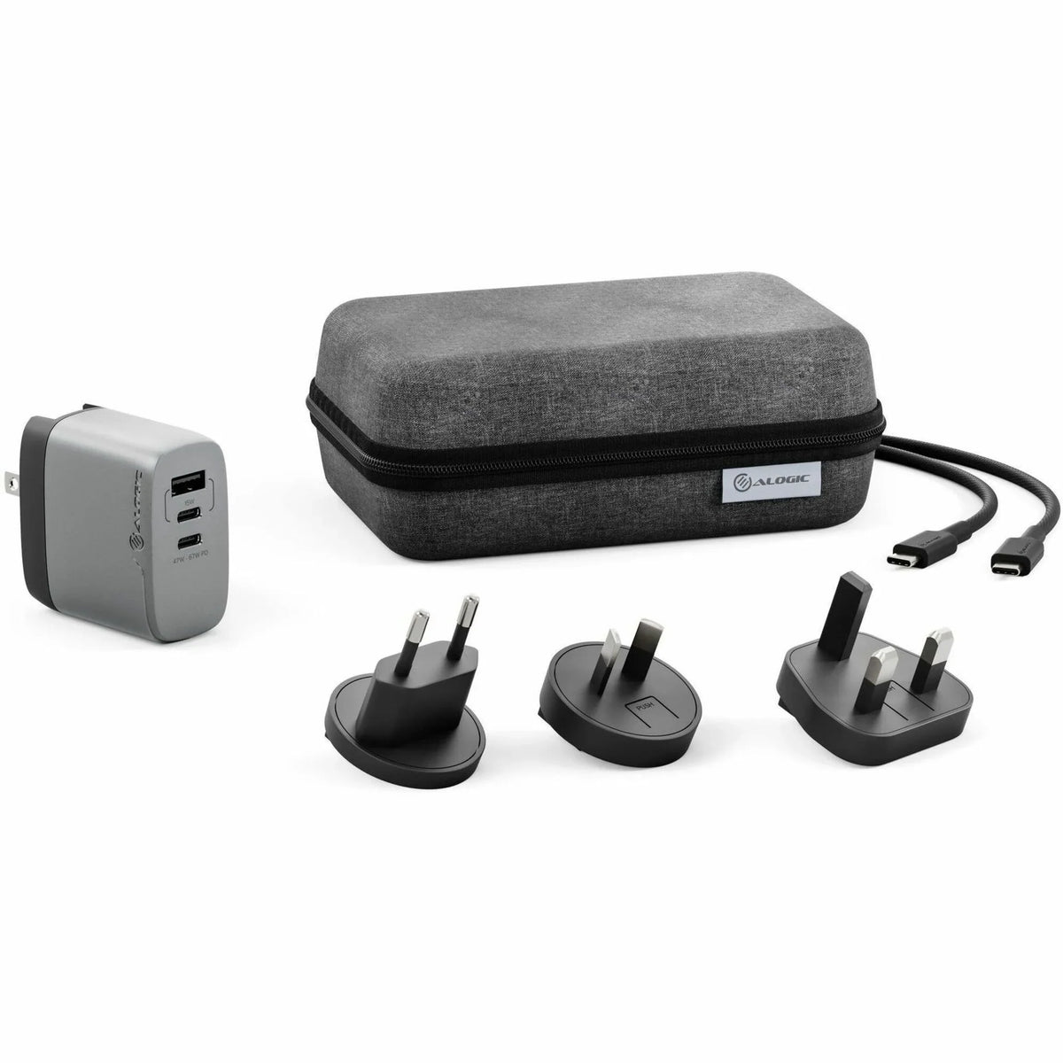 Power Multi-Country GaN Charger Alogic Rapid 3X67 67W