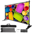 SHZOND Large x Photography Banner Banner 10 Support 8ft Backdrop Background Stand Stand Stand Kit,