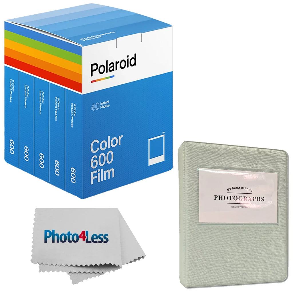 40 for total Color Polaroid photos) + + (5 film - Album 600 Cloth of packs Film