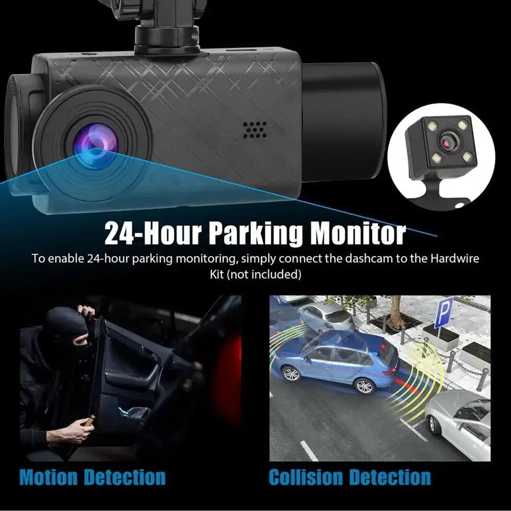 Car Camera, Recording Multi-Language Recorder Car Rearview Dash Video Camcorder, Camera Mirror, Car Apexeon Clear
