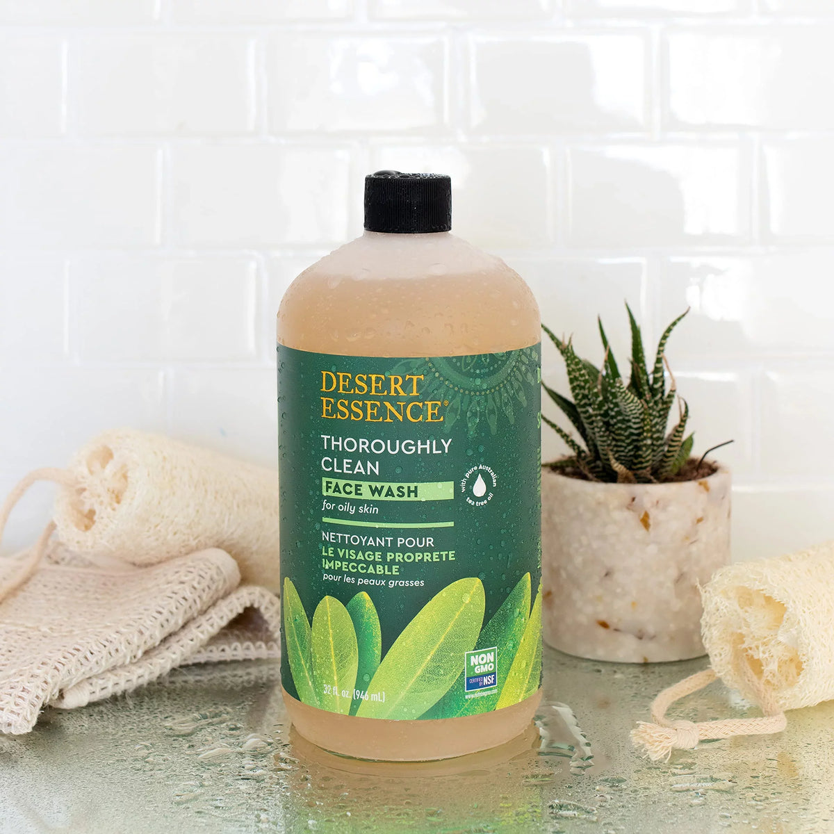 Revitalized, Gently Castile Tea Oil Tree, For Skin Smooth Face 32oz - Soap with Cleansing Clean Desert Radiant, Coconut - Oil Deep Impurities Wash Original Removes Thoroughly & Formula & Essence