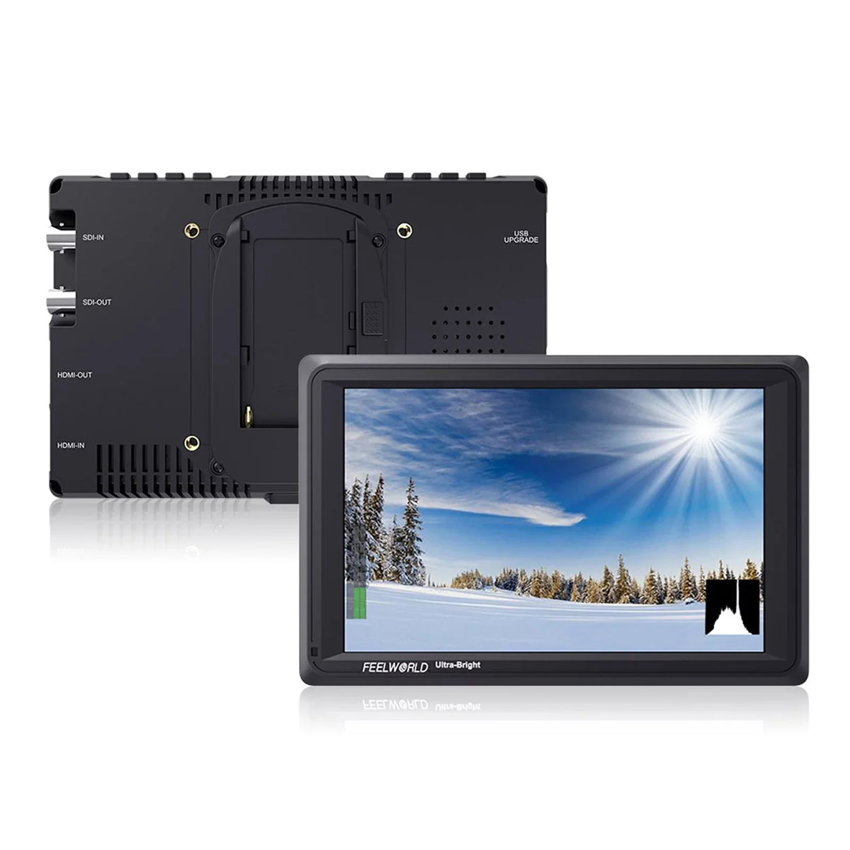 4K FEELWORLD Viewable Design Thin Outside 7 Output Direct / FW279S in Sunlight 3G-SDI 2200nit IPS for Monitor Bright Panel Viewable Daylight Inch 1920*1200 Input Ultra Field Even
