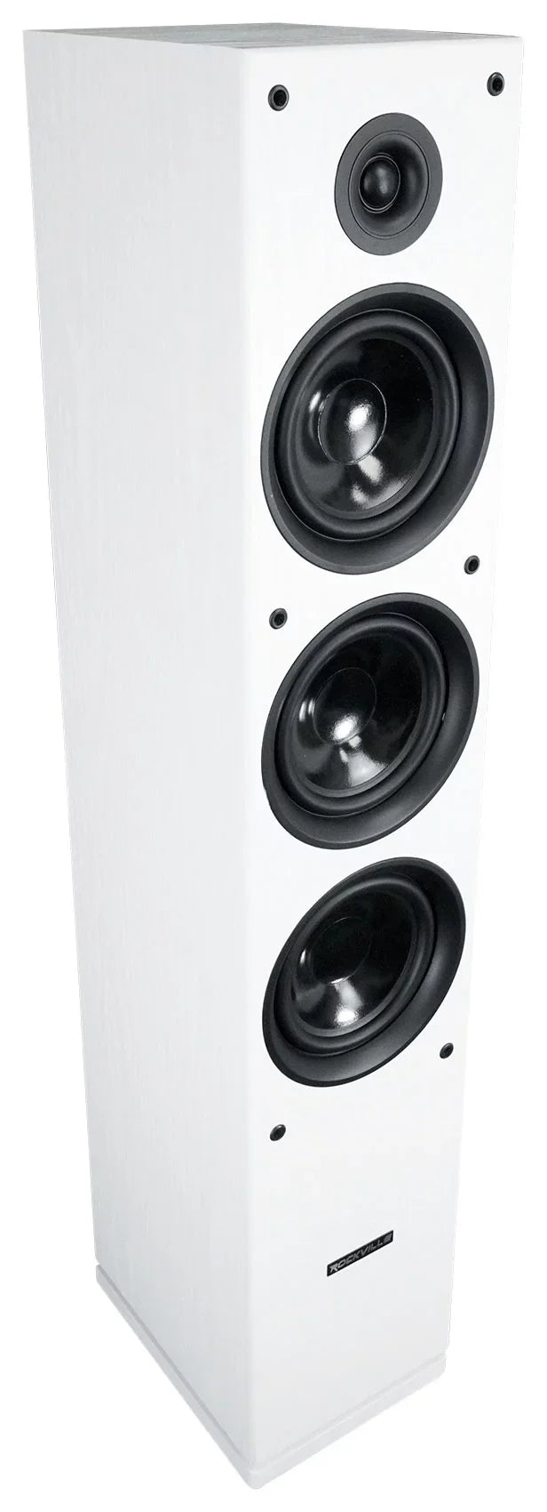 Home Tower Audio 8 Ohm (2) 68W Passive White Rockville RockTower Speakers