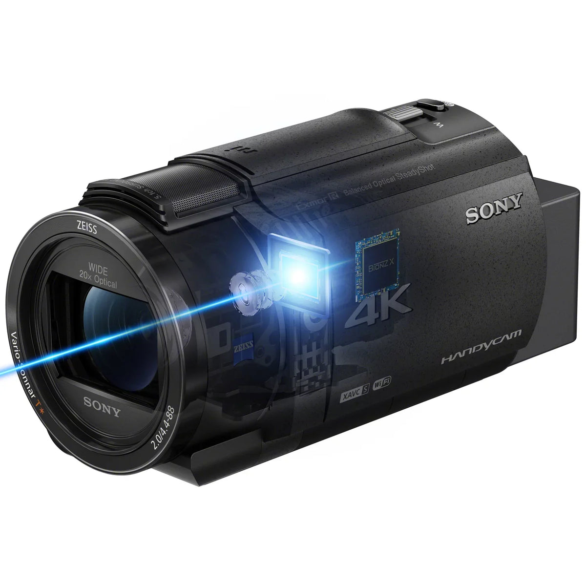 CMOS Digital Camcorder Exmor R Sensor with 4K Handycam Video AX43A