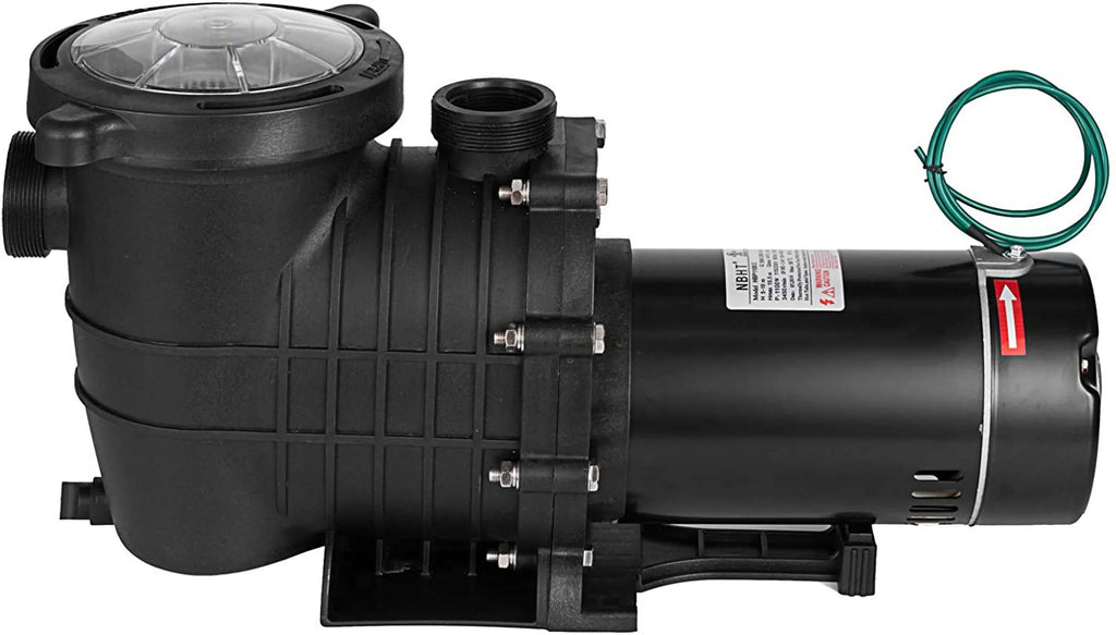 Inground Single Upgraded Silent Pump, Swimming Dual Primming 60HZ Pump With Ground Basket Speed Above Strainer Pool 1100W Pool Pumps 110V/220V Voltage, Self Operation
