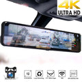 Monitoring, Vision, Parking Dash Rear Car Camera 4K and 12" Mirror Camera Front Dual Cam Reversing Night Backup Assistance Super Ele-mall
