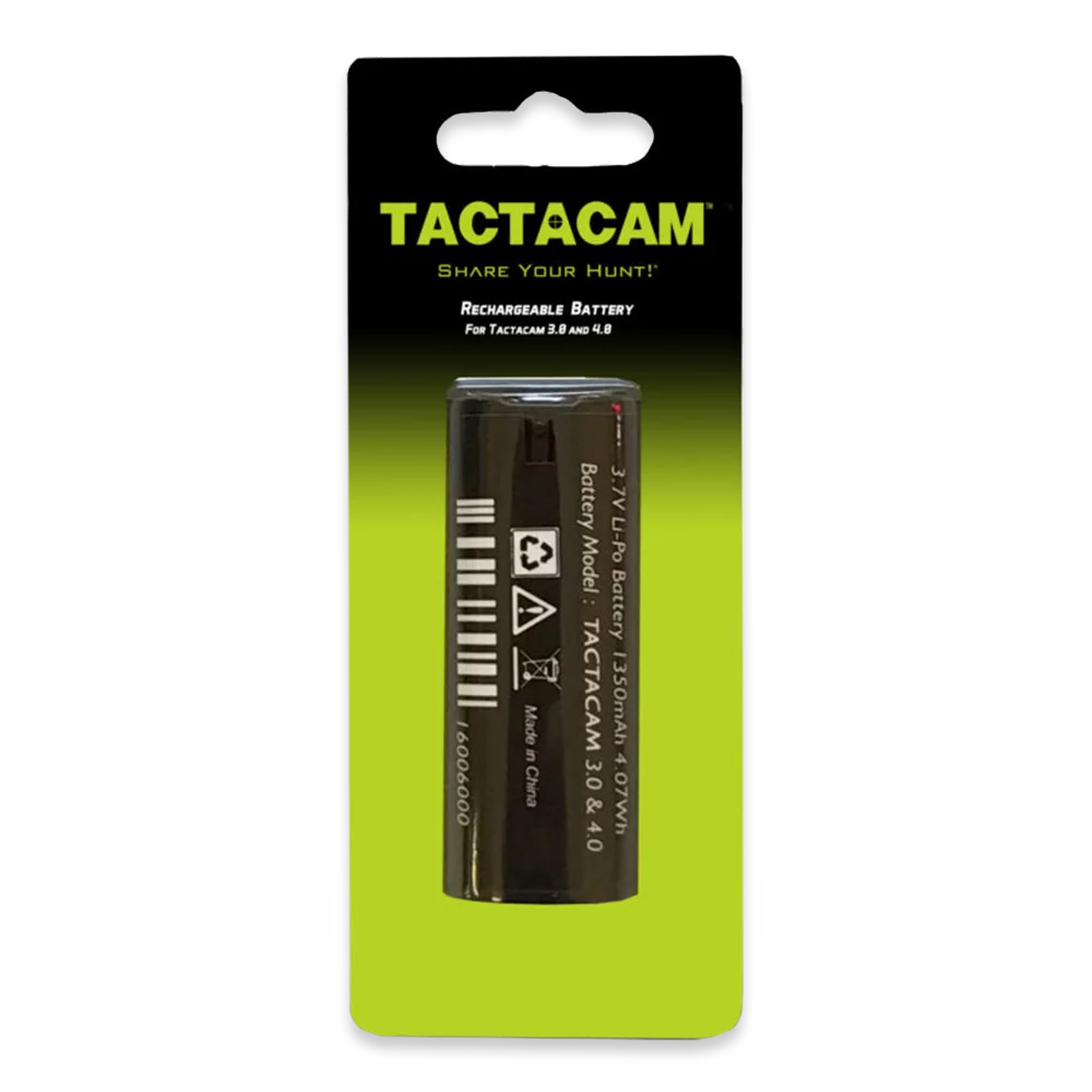 Camera, Bl 3.7V 4.0/5.0 Li-Po, Battery Action Rechargeable for 1100mAh, Tactacam