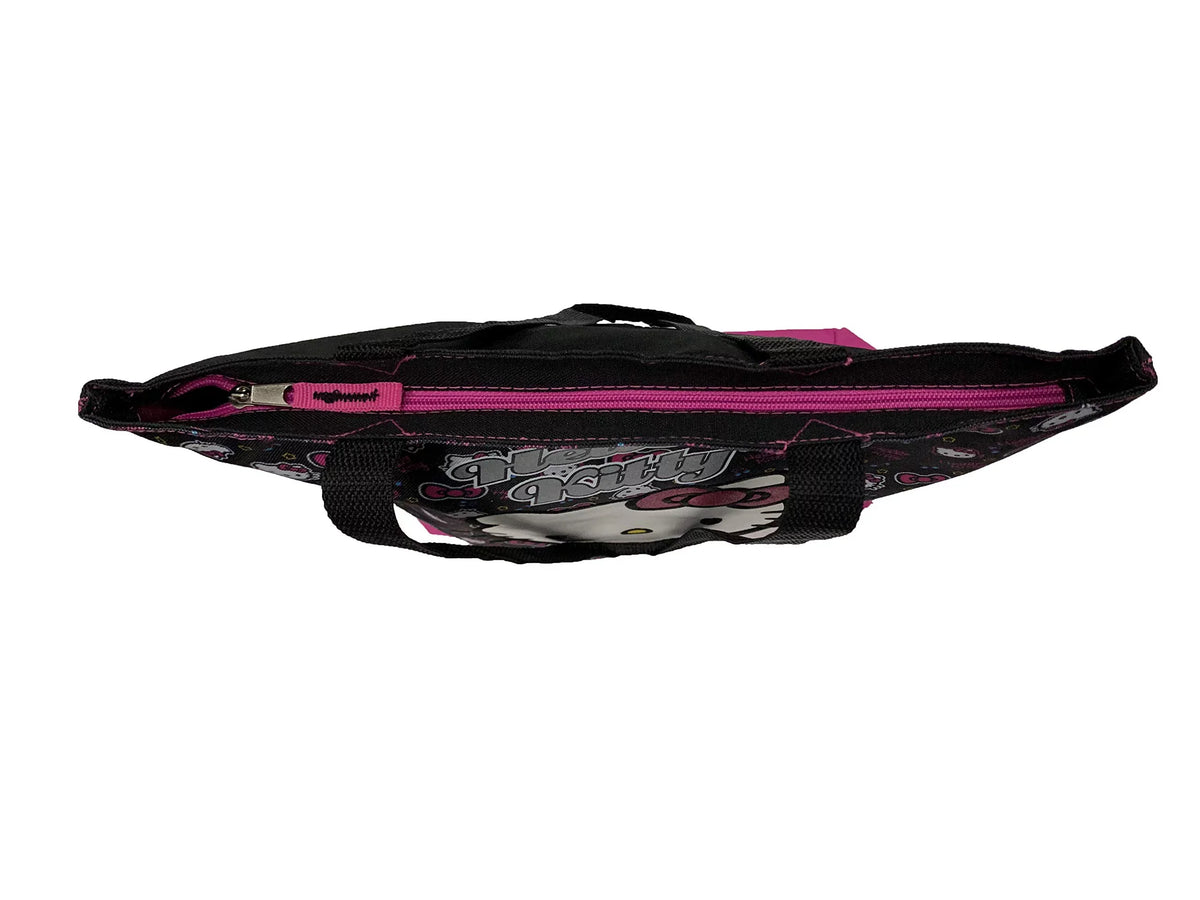 821309 Kitty Black Bag Hello Tote New - - Pink Bow