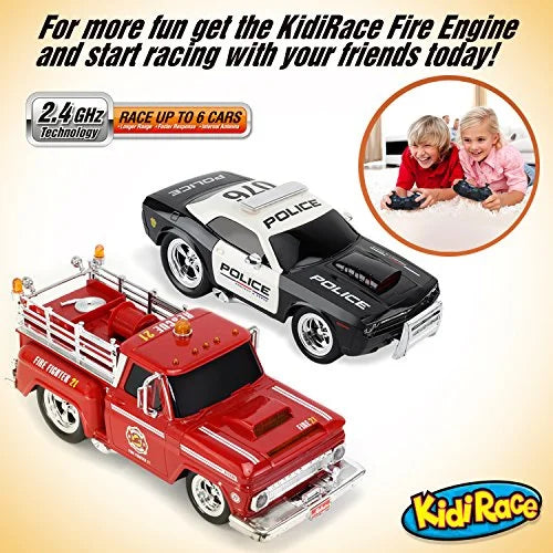Remote Kids KidiRace Control Easy Durable, to Car and Fun Control Police RC for