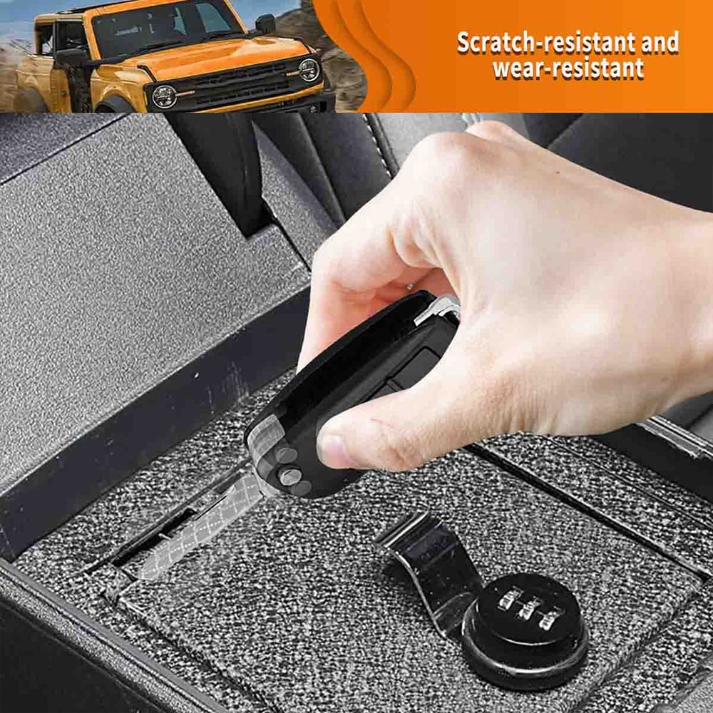 Black Box Carbon Safe for Coating ALLTIMES Center with Steel Password, 3-Digit Anti-rust 2Door/4Door Bronco 2021-2022, Console for
