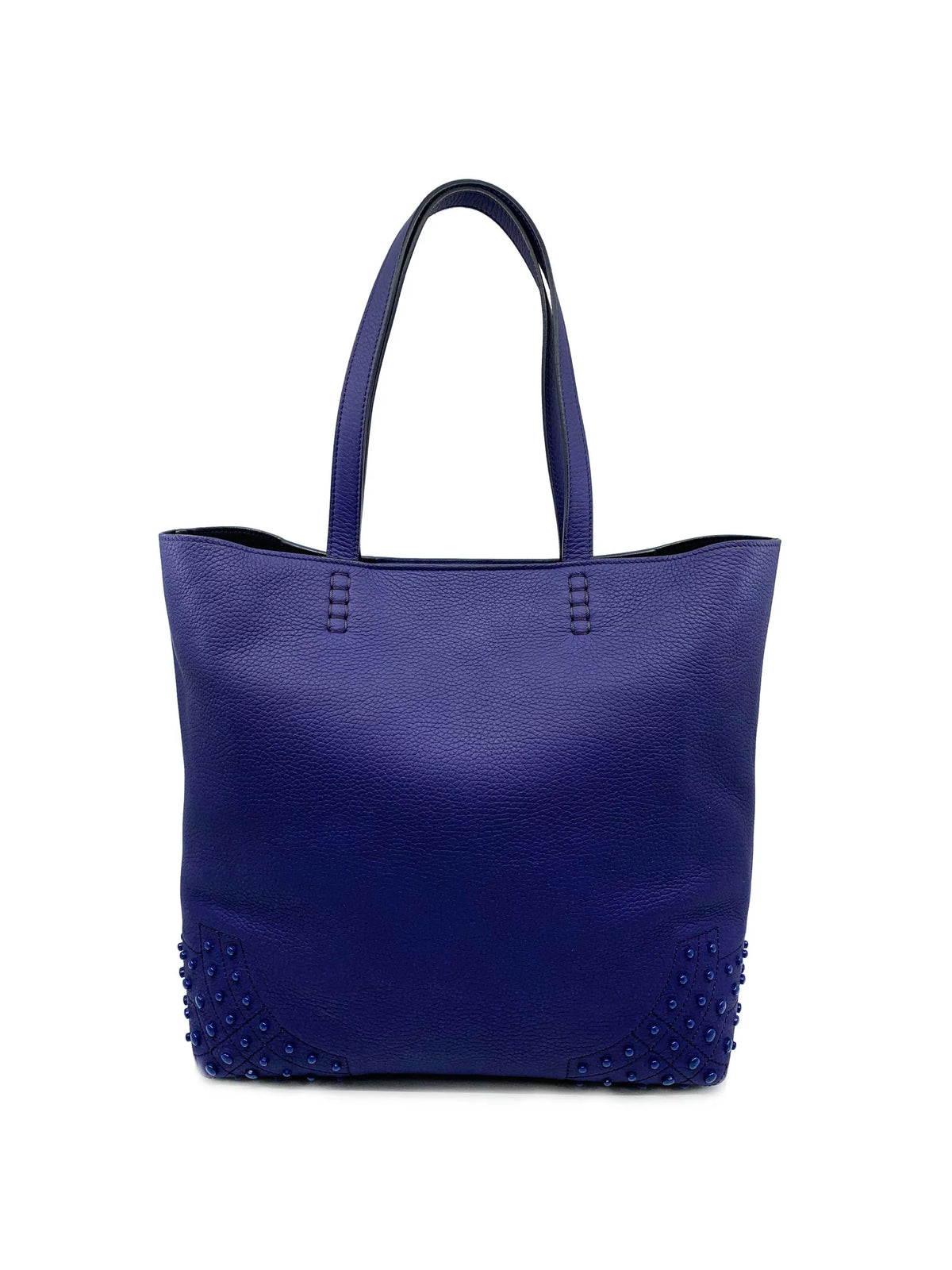 XBWAMRFT301MACL-411 Wave Violet Soft Satchel Tod's Gommini Tote New