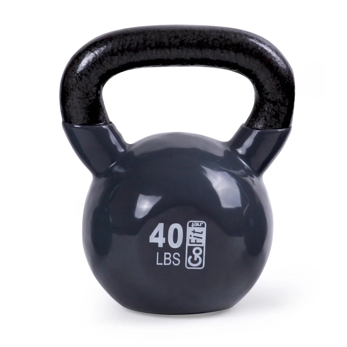 Coated Kettlebell - and Vinyl Manual DVD Classic with GoFit 35lb Training Green