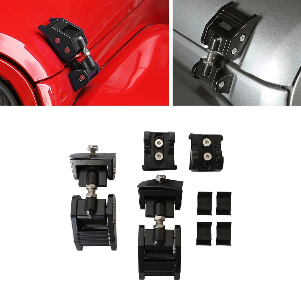 Kit Hood JKU 2007-2018 JK Jeep USA G·PEH Hood Catch Front Pair Lock Wrangler Latch for