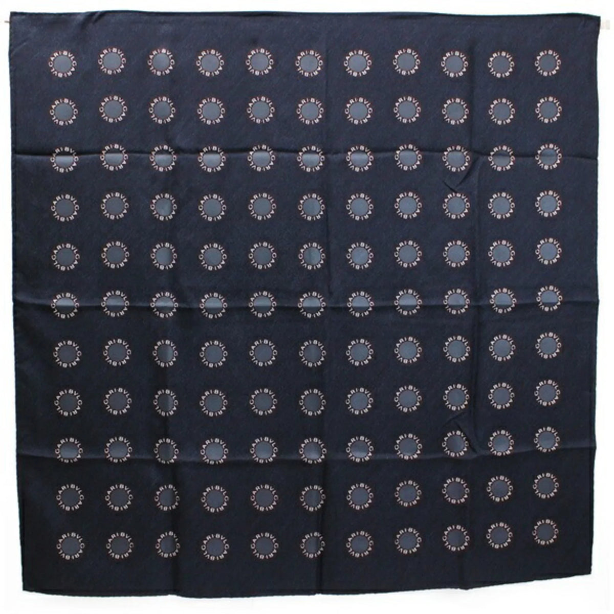 muffler Ladies Pre-Owned (Good) silk BVLGARI charcoal gray scarf