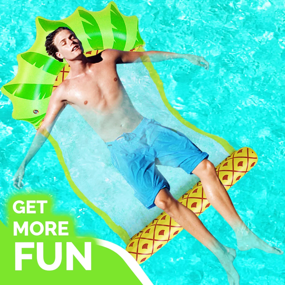 Float Hammock PineappleSwimming Lounger, liquid Pool Stay in Eli liquid