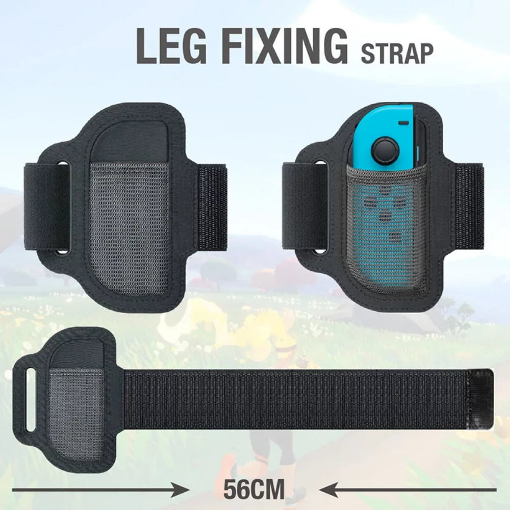 Ring Leg Strap Ring Yoga Game Anti-Slip Somatosensory Grips Nintend Sport Fitness For For Set Adjustable Switch