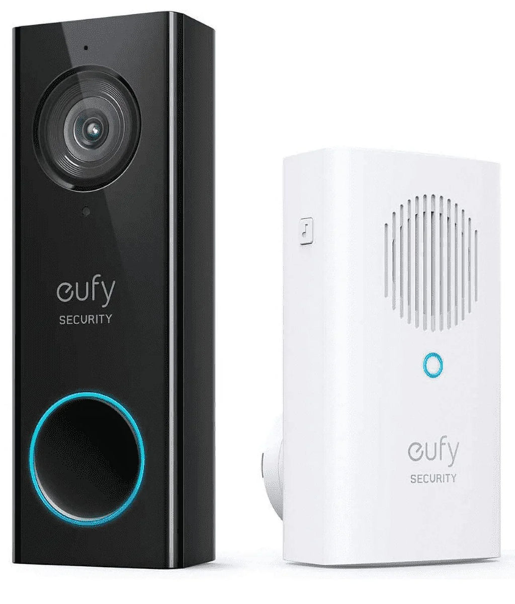 Resolution Open Eufy Doorbell 2K Box Wi-Fi Wires Doorbell, Video T8200 Security