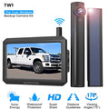 Backup with License Camera Solar for Wireless View Solar Plate Back for Wireless Trailers Auto-Vox Channel Up Panel (TW1) Campervans, Camera Trucks Rear 2