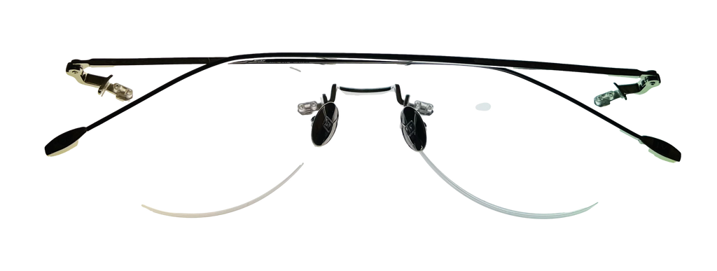 Metal Frame Varvatos Mens Round Rimless Eyewear John 53mm Silver V170.